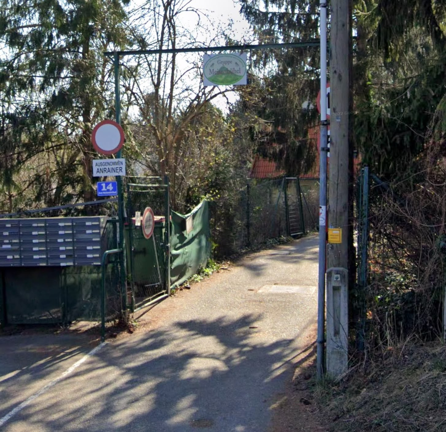 Eingangstor zum Kleingartenverein Meisenbuehel